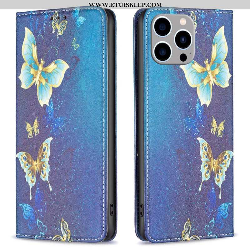 Etui Na Telefon do iPhone 14 Pro Max Etui Folio Motyle